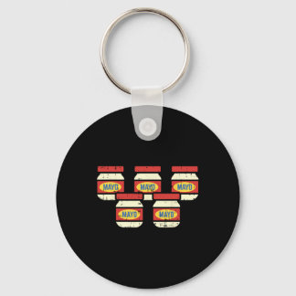Funny Cinco De Mayo Mayonnaise Shirt Foodie Mexica Keychain