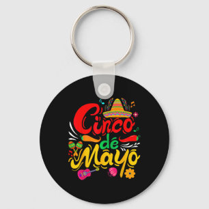 Funny Cinco De Mayo Mexican Fiesta Party 5 De Mayo Keychain
