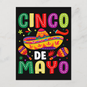 Funny cinco de mayo mexican  holiday postcard