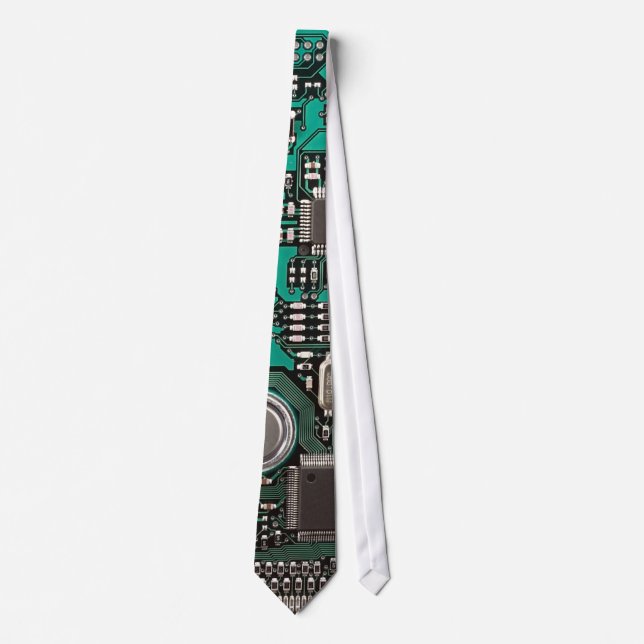 Funny circuit board neck tie (Front)