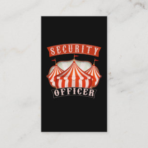 Funny Circus Security Officer Business Card