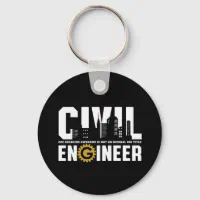 Funny Civil Engineer Civil Engineering Student Keychain