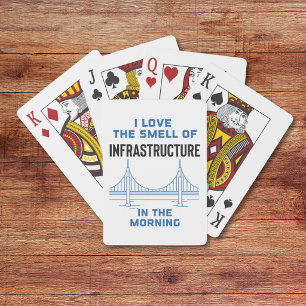 Funny Civil Engineering Bridge Engineer Poker Cards