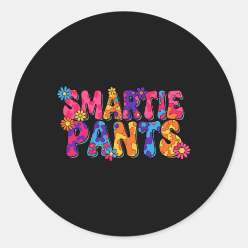 Funny Ck To School Smartie Pants Classic Round Sticker