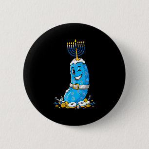 Funny Ckle Dreidel Menorah Hanukkah Kids Womens Me Button