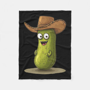 Funny Ckle In Cowboy Hat Costume For Boys And Girl Fleece Blanket