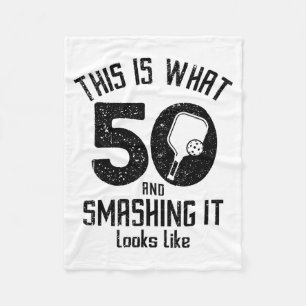 Funny Ckleball 50th Birthday 50 Years Old Love Ckl Fleece Blanket