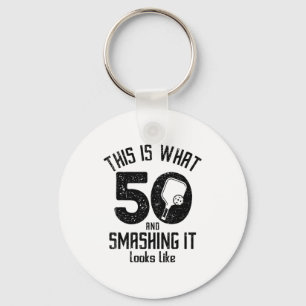 Funny Ckleball 50th Birthday 50 Years Old Love Ckl Keychain
