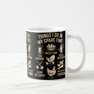 Funny Ckyard Chicken Farm Joke Poultry Lover Humor Coffee Mug
