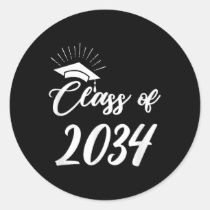 Funny Cl Of 20 Grow With You 2021 2022 Graduation Classic Round Sticker