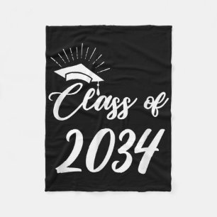 Funny Cl Of 20 Grow With You 2021 2022 Graduation  Fleece Blanket