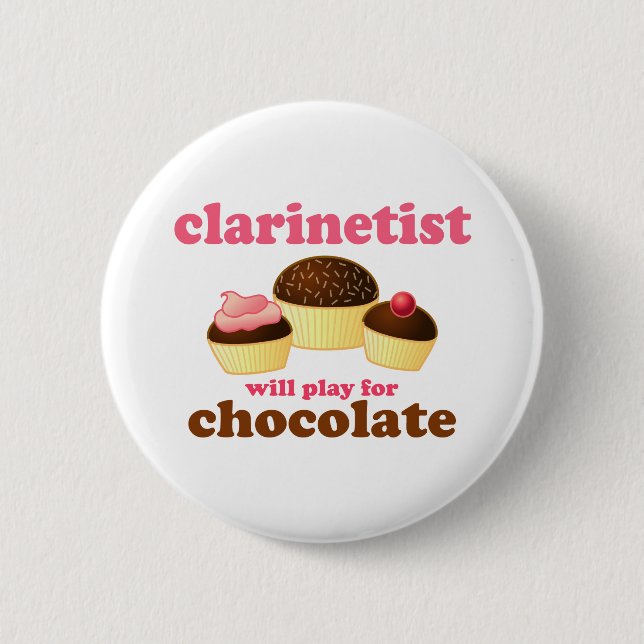 Funny Clarinet Button (Front)