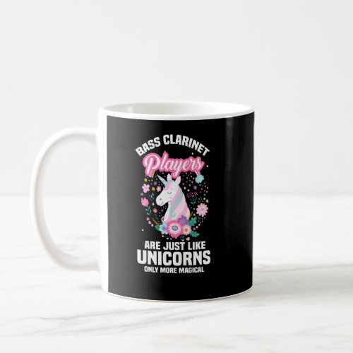 Funny Clarinet Player Funny Unicorns Music Instrum Coffee Mug