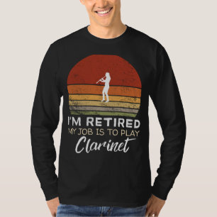 Funny Clarinet Retirement Tee - Musical Humor!