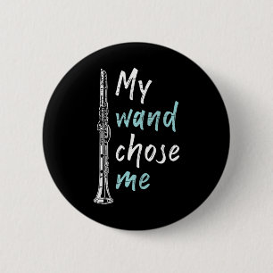Funny Clarinetist Classical Music Clarinet Button