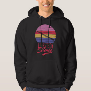 Funny Clarinetist Marching Band I Destroy Silence  Hoodie