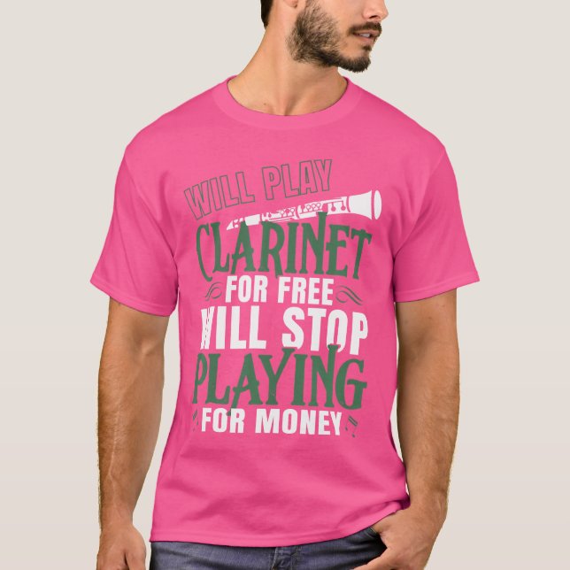 Funny Clarinetist 	 Marching Band Orchestra T-Shirt (Front)