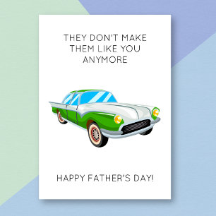 Funny Classic Car Pun Father's Day Card