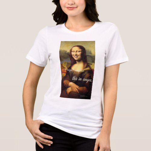Funny Classical Art Mona Lisa Smile Parody Shirt