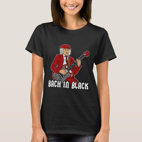 Funny Classical Music Pun Bach In Black T_Shirt