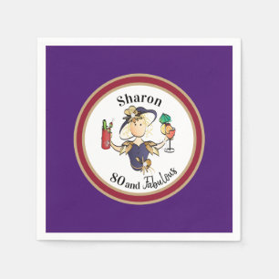 Funny Classy Sassy Personalized Name and Age Napkins