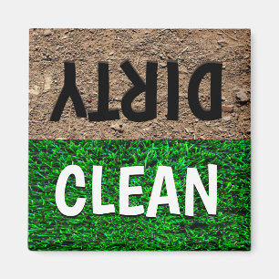 Funny Clean Dirty Dishwasher Magnet