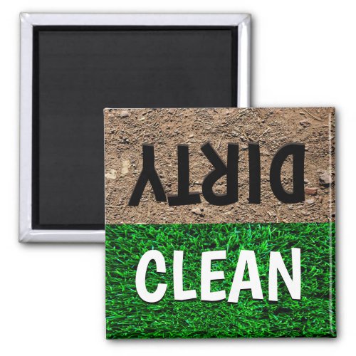 Funny Clean Dirty Dishwasher Magnet