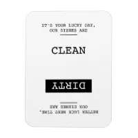 Dishwasher Clean Dirty Magnet Sign - Funny Kitchen Magnet | X-bet