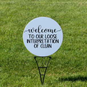 funny clean house word art sign