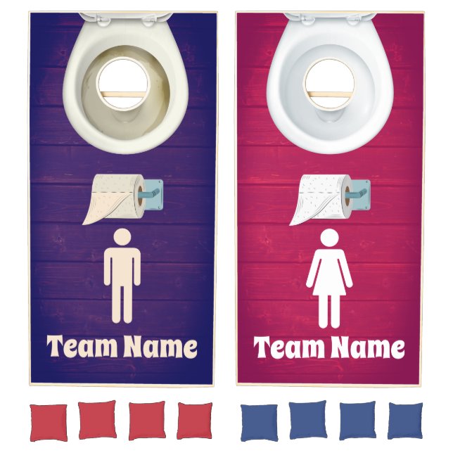 Funny Clean Toilet Dirty Toilet  Cornhole Set (Set)