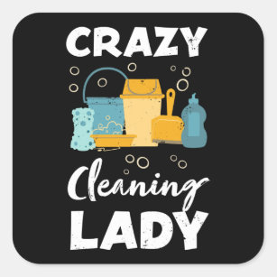 Cleaning Lady Housekeeping Professional Cleaner' Sticker