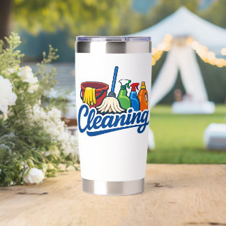 Funny Cleaning Lady Housekeeping Housekeeper Insulated Tumbler