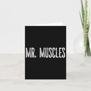 Funny Clic Mr. Muscles Fun Novelty Gag Gym Card