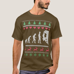 Funny Climbing Evolution Ugly Christmas Sweater