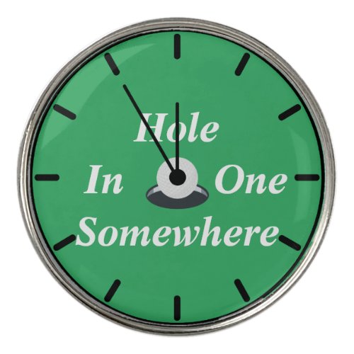 Funny Clock Phrase Golf Ball Marker