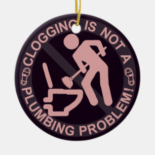 Funny Clogger Clogging Ceramic Ornament