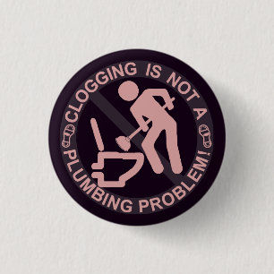 Funny Clogger Clogging Pinback Button