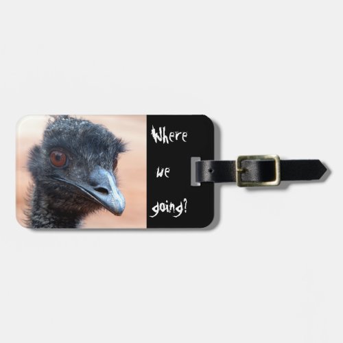 Funny close up of an Emu in Australia Luggage Tag