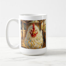 Funny Close Up of Impasto Chicken that looks Mad