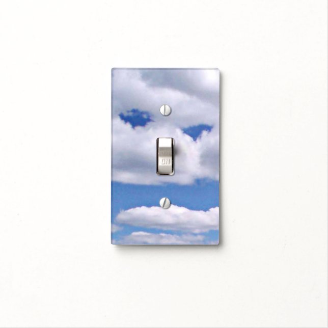 Funny Cloud Light Switch Cover (In Situ)
