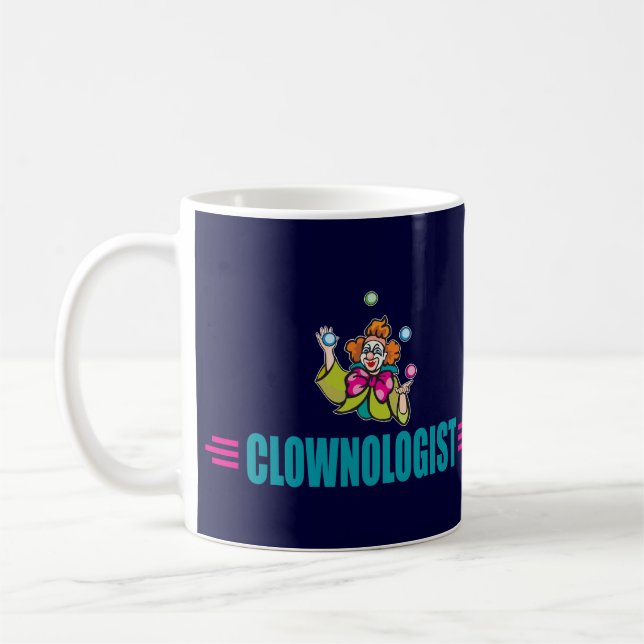 Funny Clown Coffee Mug (Left)