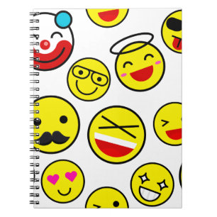 funny clown emojis notebook