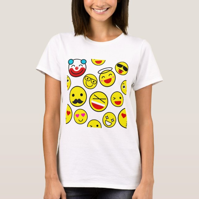 funny clown emojis T-Shirt (Front)