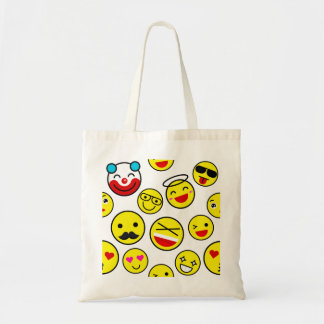 funny clown emojis tote bag