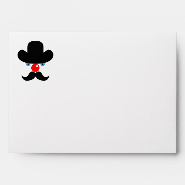 Funny clown face envelope (Front)
