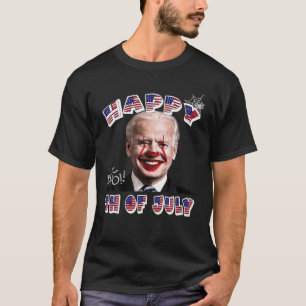 Funny Clown Joe Biden Happy 4Th Of July For Hallow T-Shirt