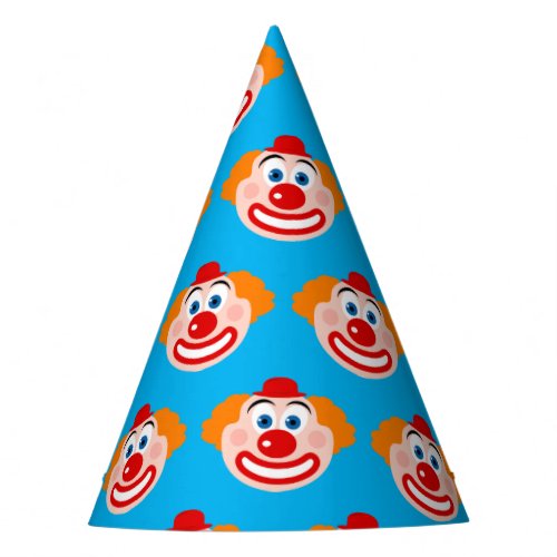 Funny clown kids Birthday party paper cone hats