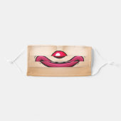 Funny clown mouth - Light Complexion Adult Cloth Face Mask (Front, Folded)