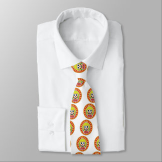 Funny clown neck tie