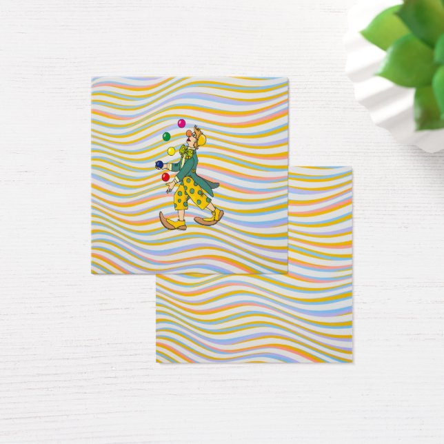 Funny Clown Playing With Colorful Balls (Desk)